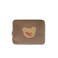 korea ins ipad laptop case bag pro 9 7 10 8 11inch cute cartoon bear 11 13 15 inch tablet protective inner sleeve bag pouch 2021