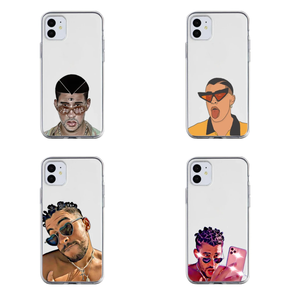 Чехол для телефона с рисунком плохого кролика малумы Iphone 12 Pro Mini 11Pro Max Se2020 6 6s 7 8plus 5s
