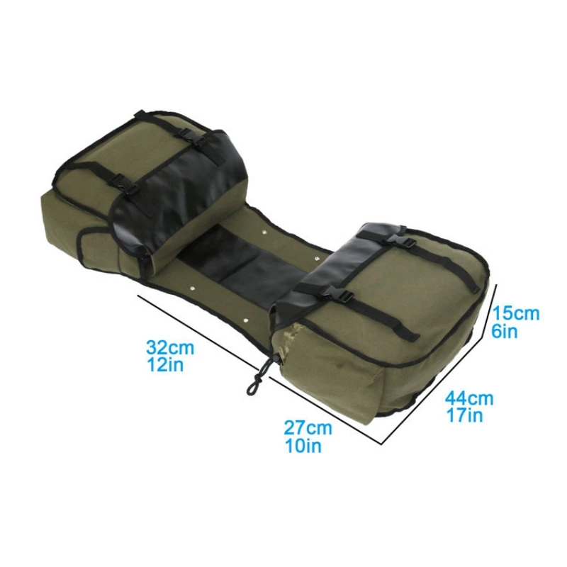 

Retro Canvas Saddlebags For Bicycle Vintage Bicycle Rear Seat Bag Large Capacity Bike Box Waterproof Motorcycle Touring Bag