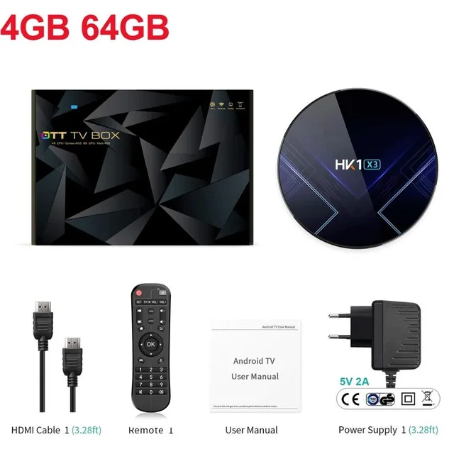 8K 24fps ТВ-приставка Amlogic S905X3 4K 60Hz Android 9,0 9 Smart tv box 4 Гб ram 128 Гб rom bluetooth 4,0 Google Play - Цвет: Оранжевый