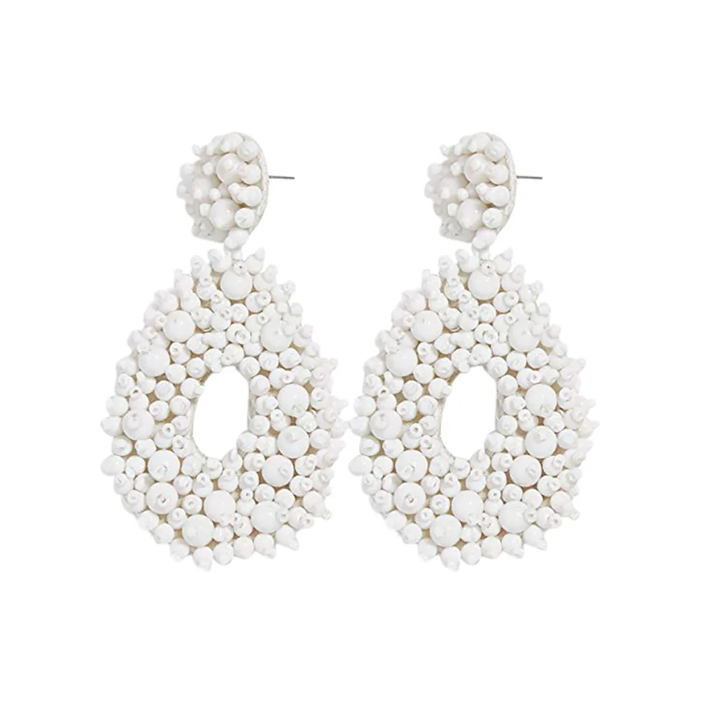 Новые корейские креативные серьги-кольца с кисточками женские серьги подвесками