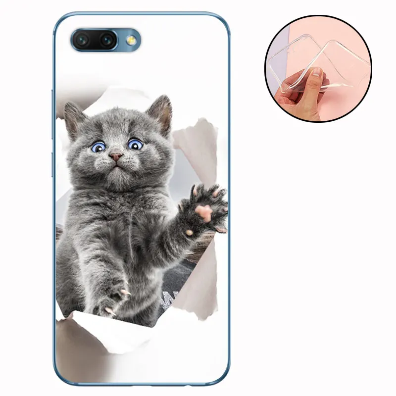 CROWNPRO Funda для huawei Honor 10 чехол s Силиконовый ТПУ для Honor10 5,8" мягкая задняя крышка прозрачный для huawei Honor 10 чехол для телефона TPU - Цвет: CJM
