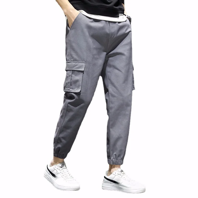 

Men's Side Pockets Harem Cargo Pants Hip Hop Casual Trousers Male Joggers Streetwear Sweatpants Men Slim Pencil Pants