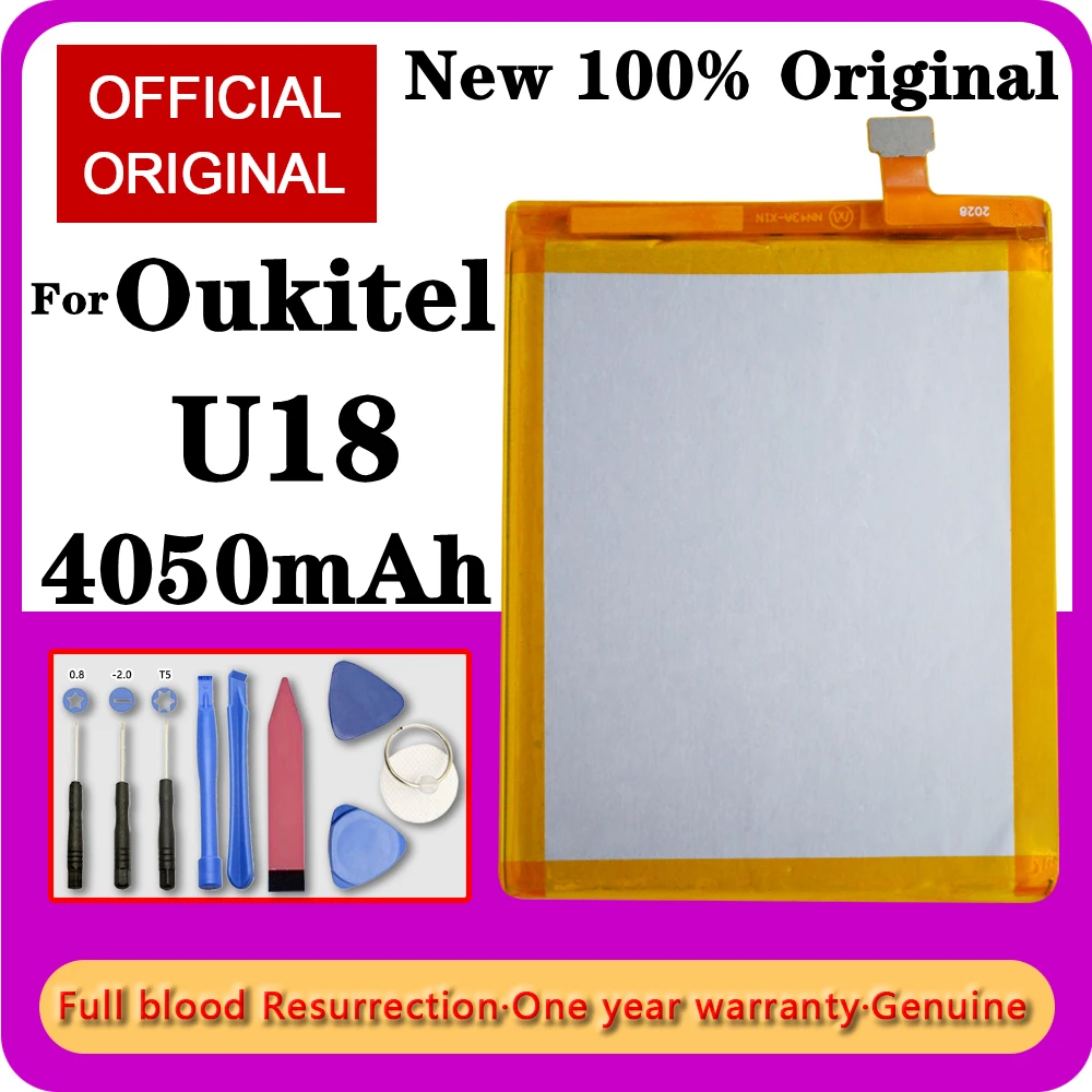 

100% Original Oukitel U18 Battery 4050mAh High Capacity New Replacement Accessories for Oukitel U18 Mobile Phone Batteries