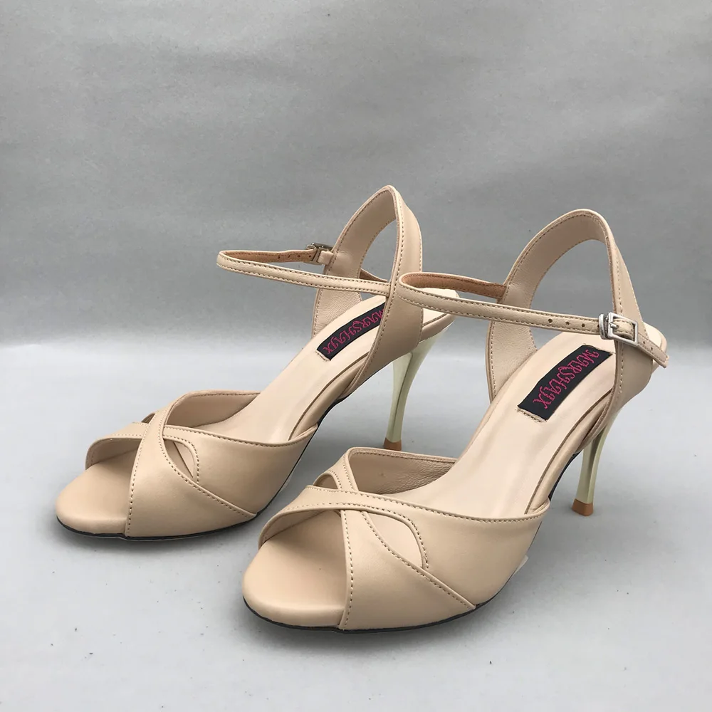 Пикантные туфли для фламенко Обувь танцев Аргентина танго Туфли pratice MST6295BSKBL кожи