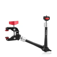 11inch adjustable articulating friction magic arm large super clamp for camera cage rig led video light monitor tripod gimbal