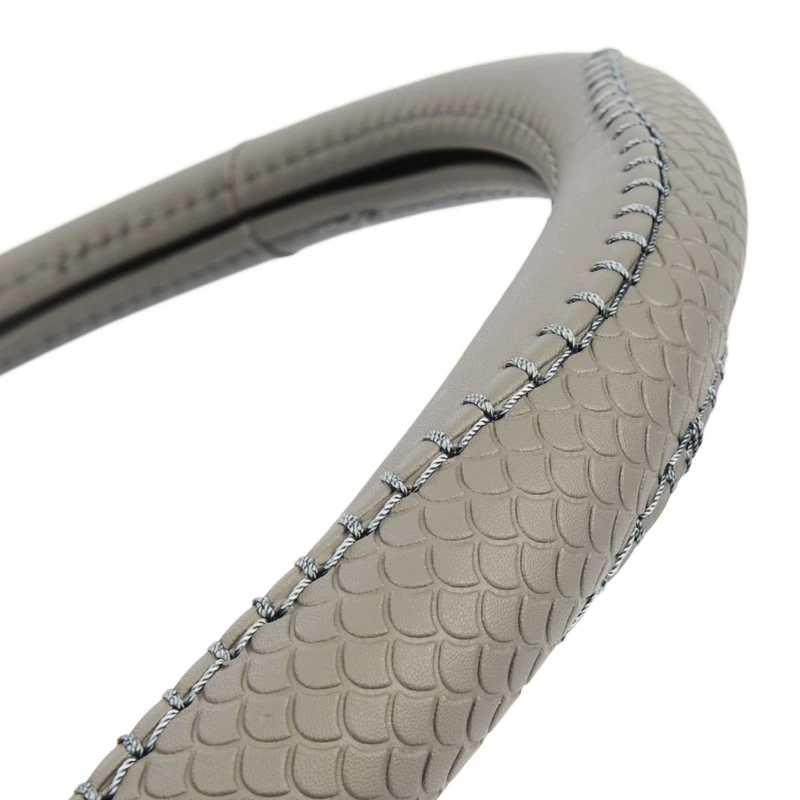 AUTOYOUTH серого цвета из искусственной кожи чехол для руля с рисунком протектора в