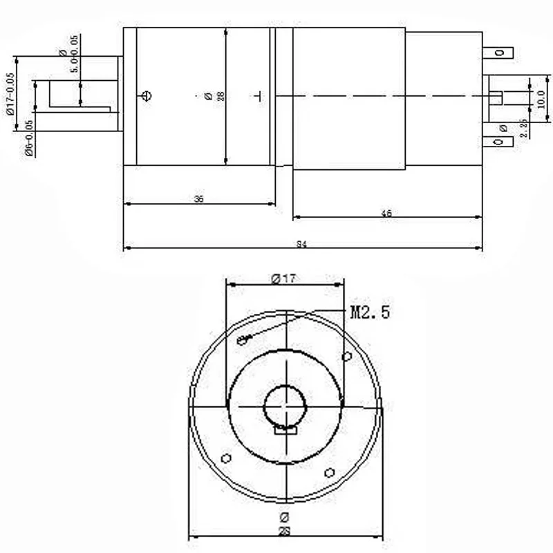 Микро 12 В постоянного тока планетарный редукторный двигатель 330 об/мин с высоким