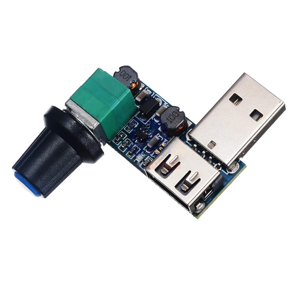 Плата контроллера скорости вентилятора USB 5 В до 12 управляющий переключатель