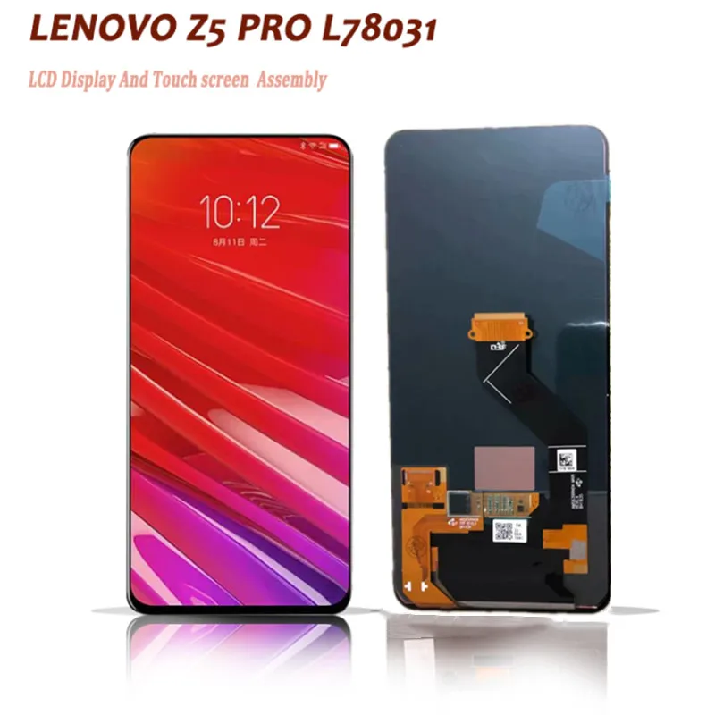 Pantalla t&aacute;ctil de 6,39 pulgadas para Lenovo Z5 Pro L78031 / Z5 PRO GT L78032, montaje de pantalla LCD, digitalizador, piezas de tel&eacute;fono-0