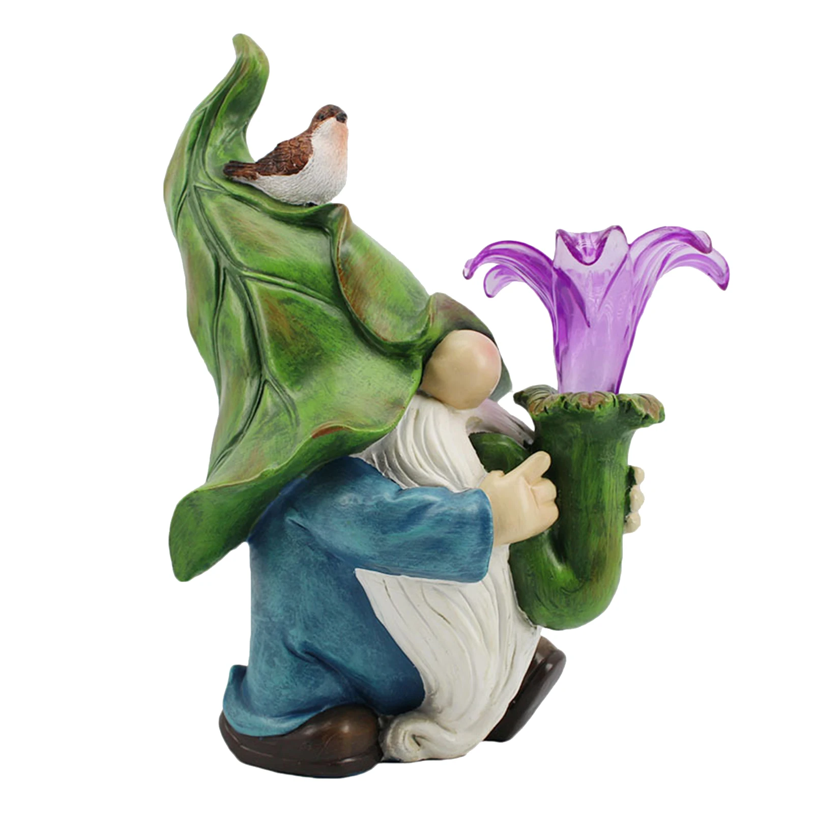 

Solar Resin Gnome Decor Statue Figurine Faceless Doll Ornament Festival