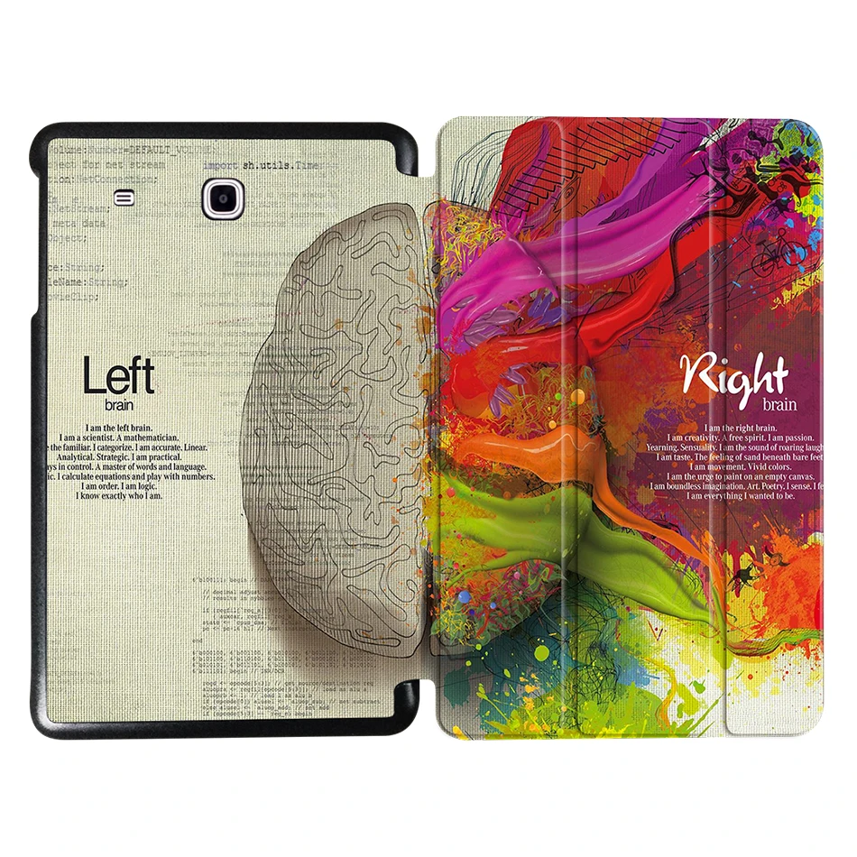 MTT чехол для планшета для samsung Galaxy Tab E 9,6 дюймов T560 T561 T565 T567V Тонкий чехол из искусственной кожи с трехслойной магнитной подставкой - Цвет: SS09