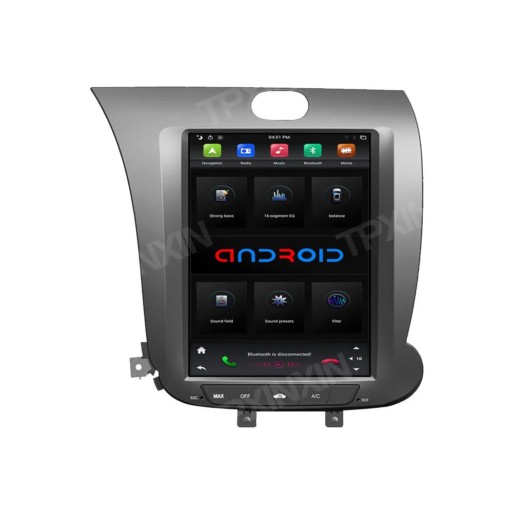 

For KIA CERATO K3 FORTE 2013-2016 Android 9 Car GPS Navigation DVD Multimedia Player Radio Tape Recorder Head Unit DSP ISP