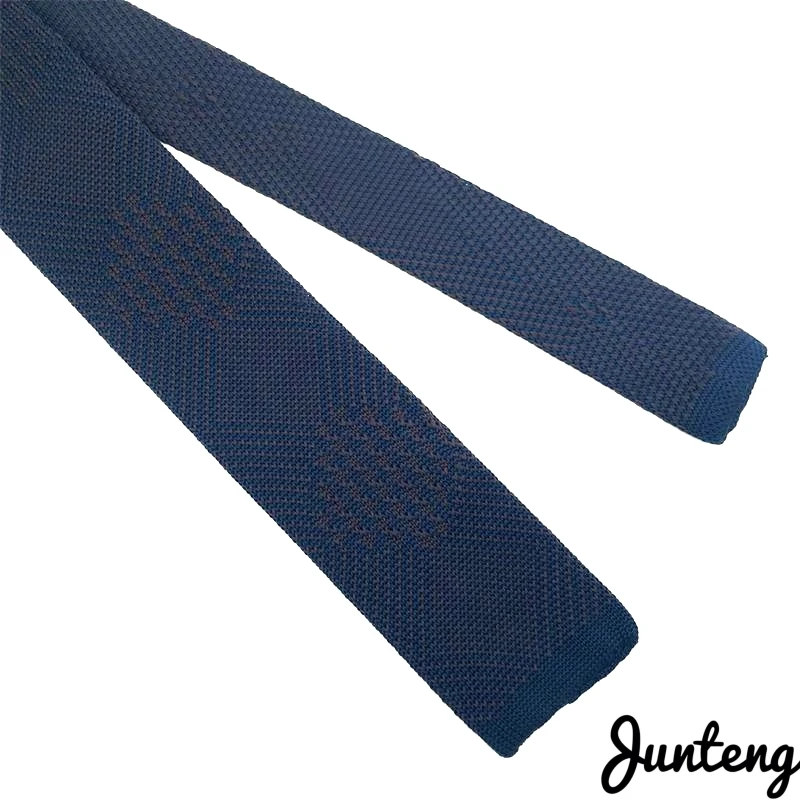 Модный мужской вязаный галстук классический геометрический Узкий Тонкий тканый