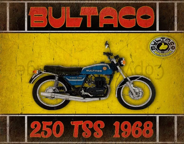 

Bultaco Metralla 250 1975 Motorcycle Metal Tin Sign Poster Wall Plaque