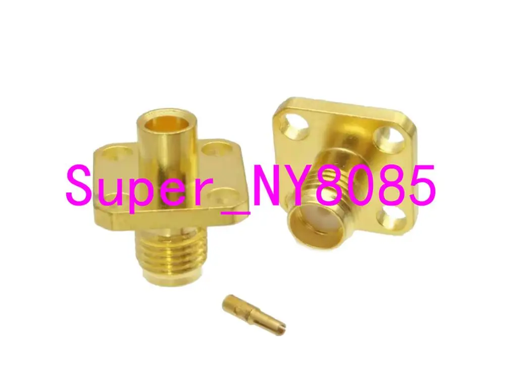 Разъем SMA гнездовой разъем 4 отверстия фланцевый Полужесткий припой RG402 0 141&quot |