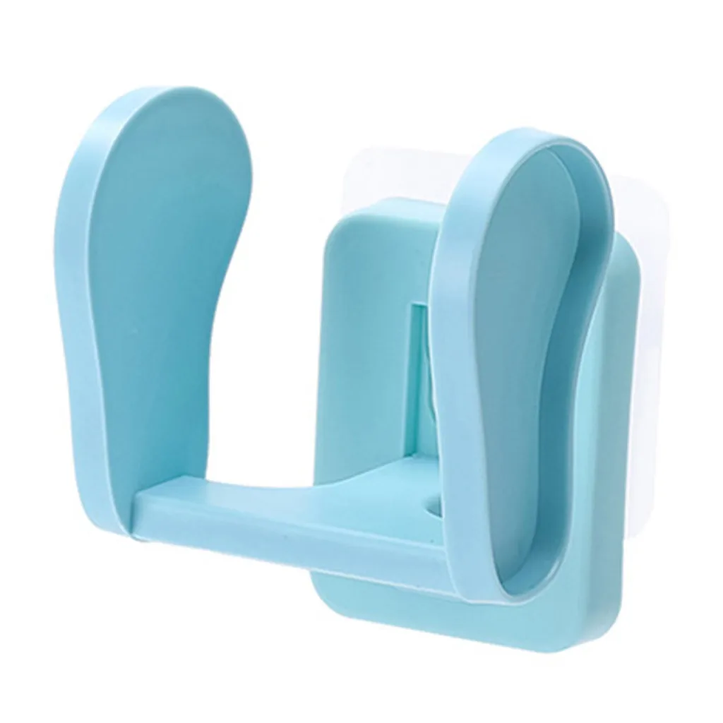 Light blue 1 шт. настенный органайзер для обуви, дверная подвесная полка, держатель для хранения, экономия места, подставка для обуви, кронштейн для гостиной, спальни - Цвет: Light blue