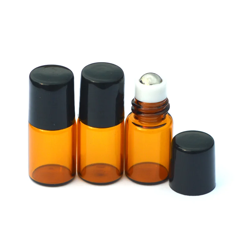 20pcs Empty Amber 1ml 2ml 3ml 5ml Roll Glass Bottles for Essential Oils Roll-on Refillable Perfume Bottle Deodorant Containers | Красота и