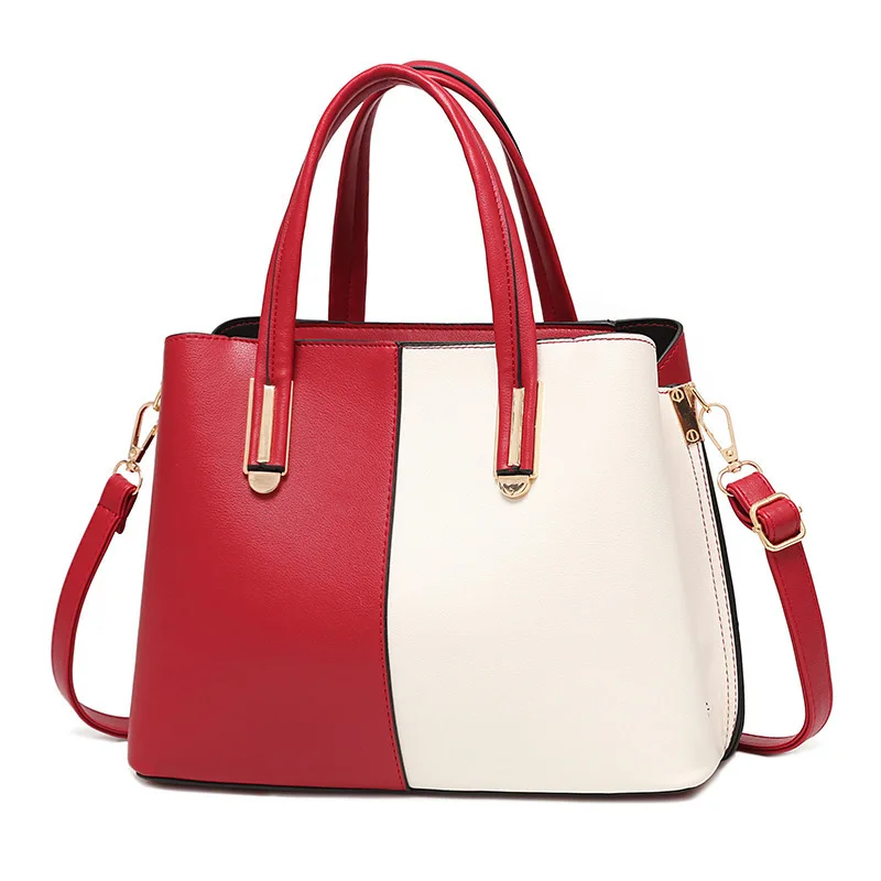 2021 Women Bags Female Handbags High Quality PU Leather Shoulder Bag Women Patchwork Designer Crossbody Bag