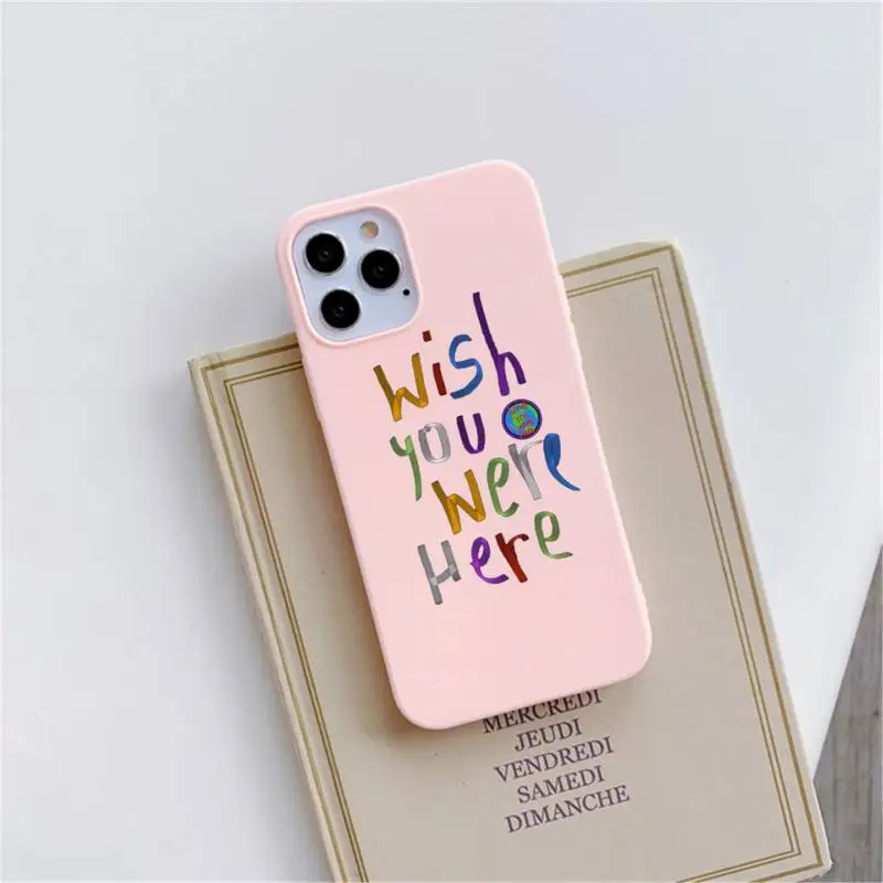 

Travis Scott Astroworld Phone Case Pink Candy Color for iPhone 11 12 mini pro XS MAX 8 7 6 6S Plus X SE 2020 XR