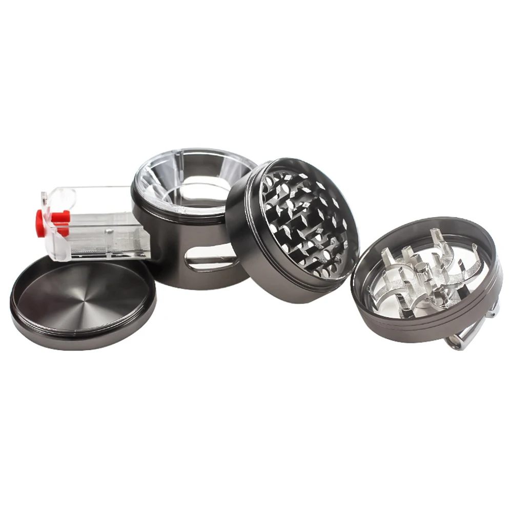 4 секционный измельчитель для специй из цинкового сплава цинковый сплав травяной