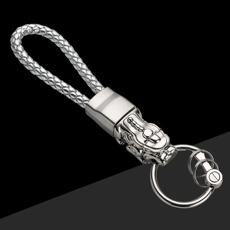 

Mythical Wild Animal Key Chain Lucky Animal Keyring Fashion Car Keychains CreativeLuminous Backpack Pendant Gifts For Man Woman