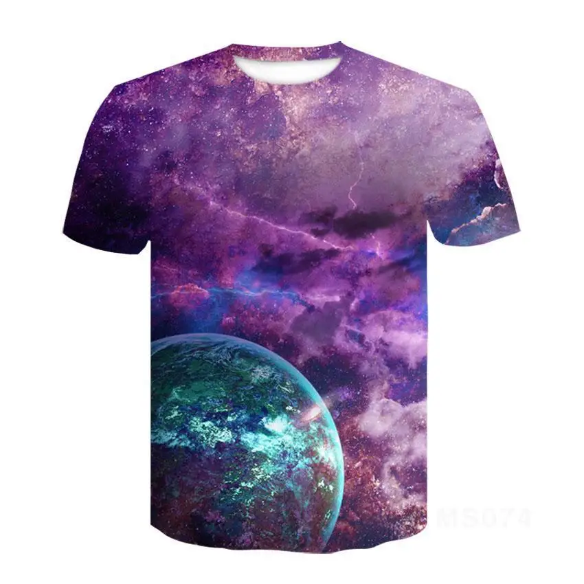 

New Printed 3d T -Shirts Men 'S Women 'S T -Shirts 3d Printing Stars Sky Cool T -Shirts Boys Girls Fashion Streetwear Tops
