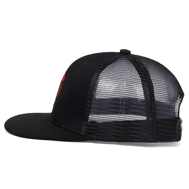 High quality lion face embroidery snapback cap cool king hip hop hat for boys and girls baseball cap hats