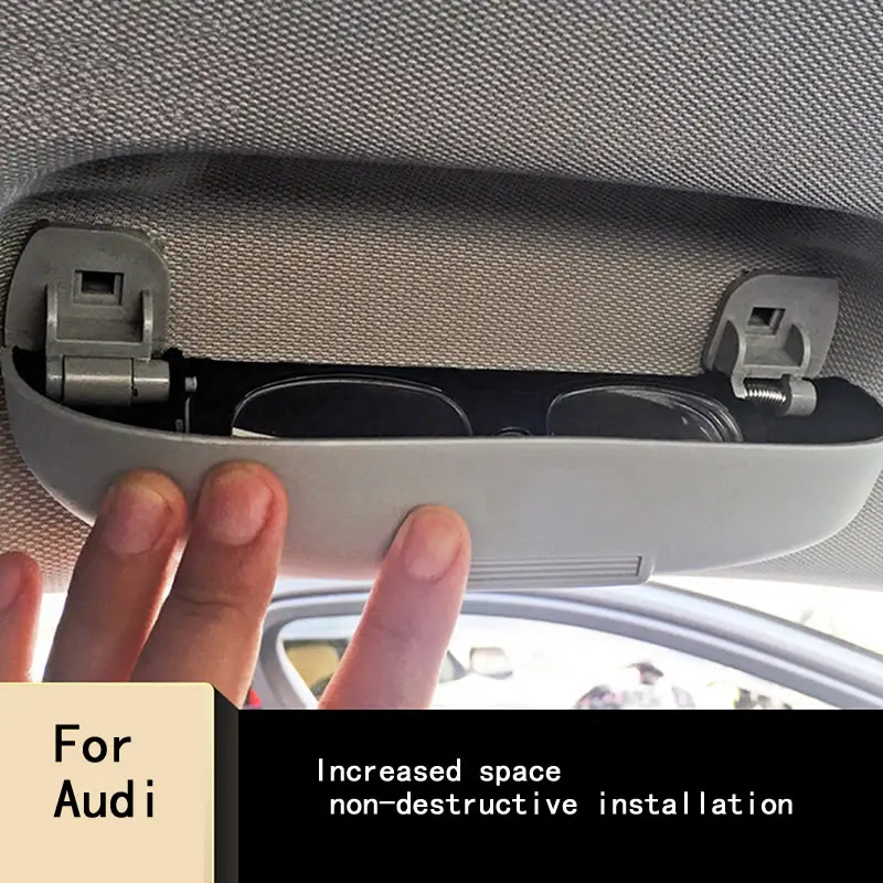 

Car Case Glasses Sunglasses for Audi A4 B8 B9 A3 A5A6L Q3 Q5 Q7 Holder Spectacles Box
