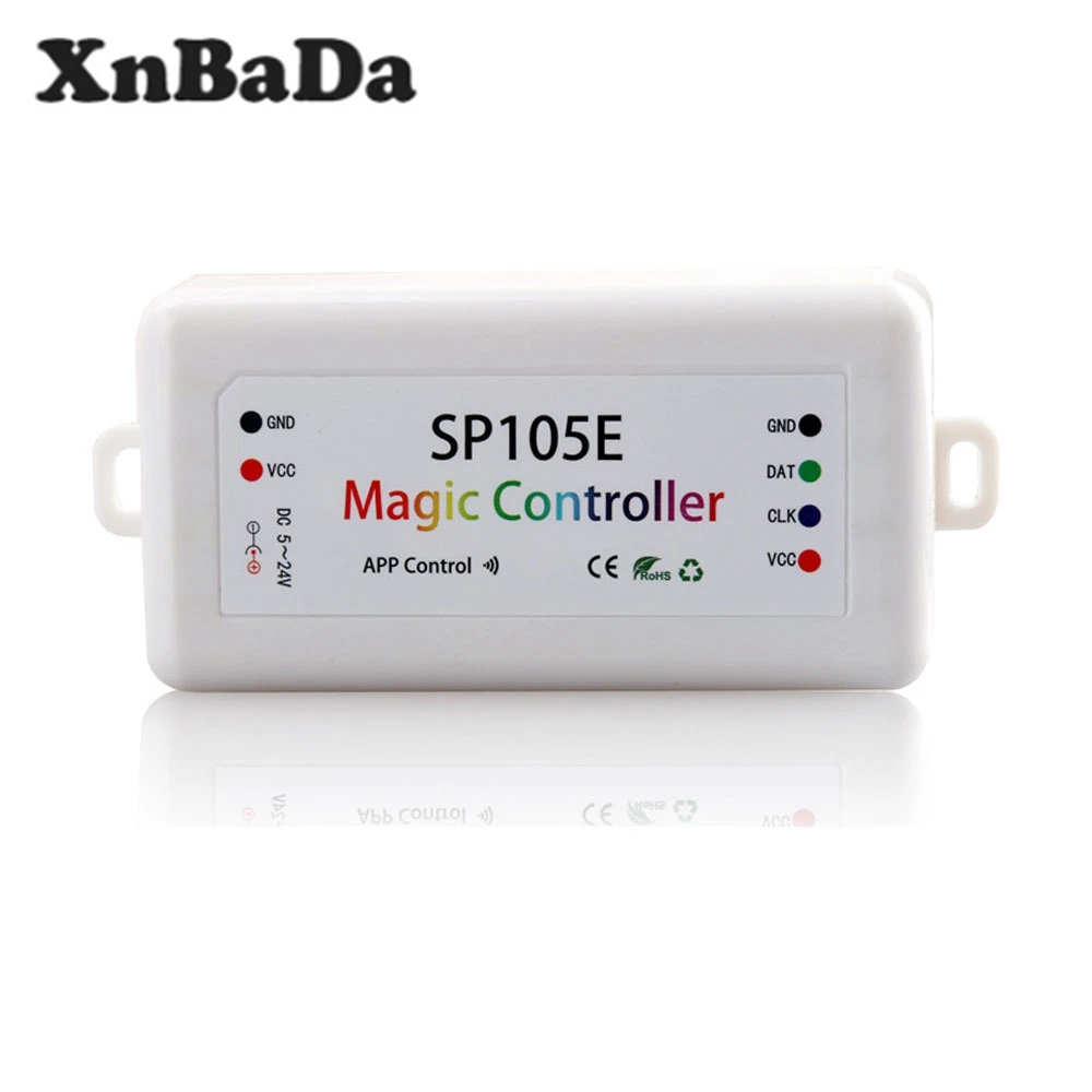 SP105E Bluetooth Colorful Controller Control WS2801 WS2811 WS2812B SK6812 APA102 WS2813 WS2815 Led Strip Light DC5-24V | Лампы и