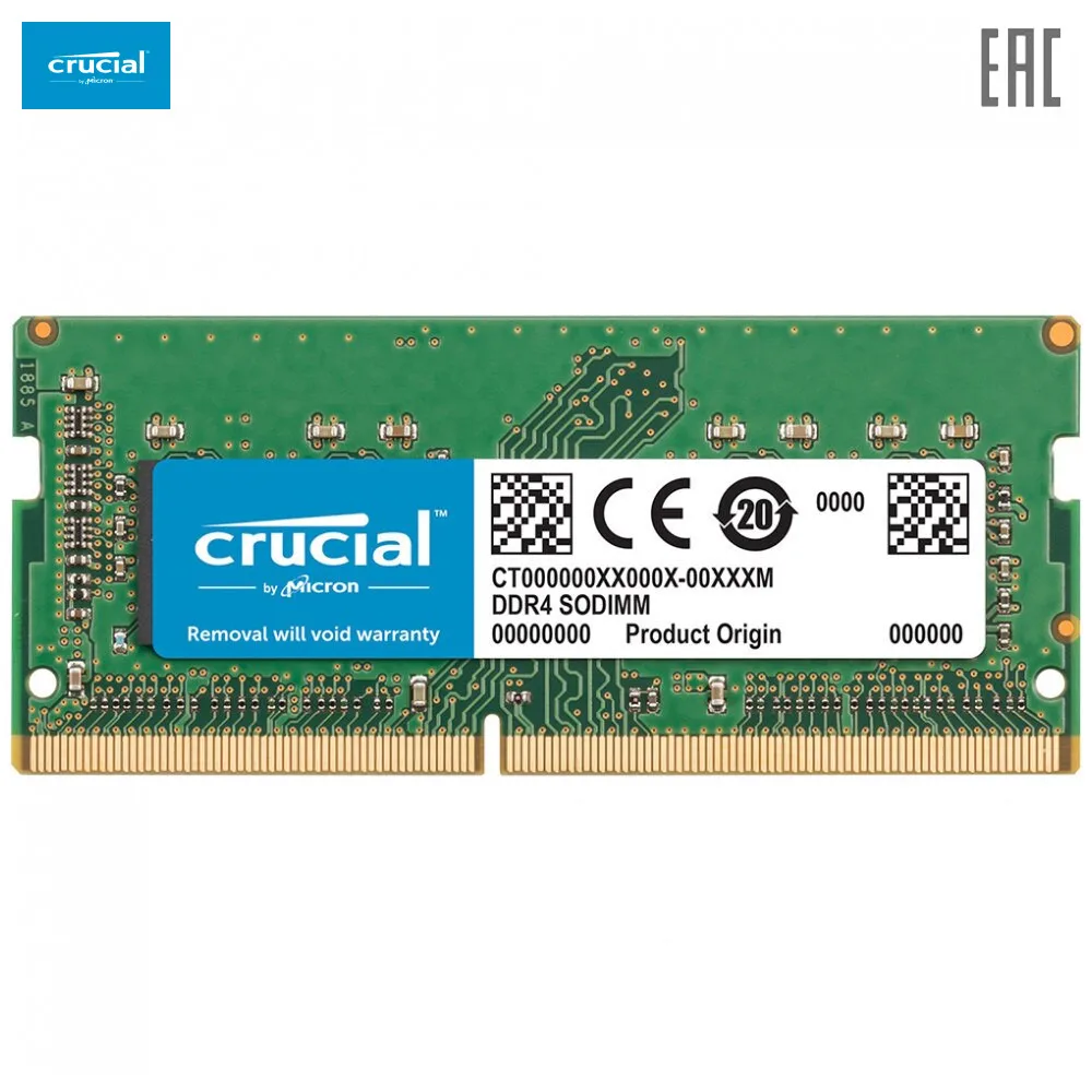 Модуль памяти Crucial для ноутбука 8GB PC21300 DDR4 SO CT8G4SFS8266|Оперативная память| |
