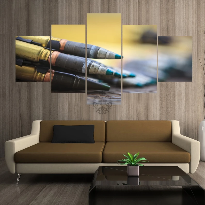 5 шт. декоративная живопись постер Новая мода офис Домашний Фреска пулемет Fanxin