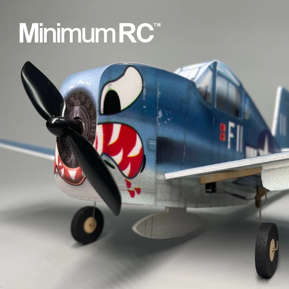 Минимум RC F6F Hellcat 4-канальный истребитель 320 мм модель самолета с дистанционным