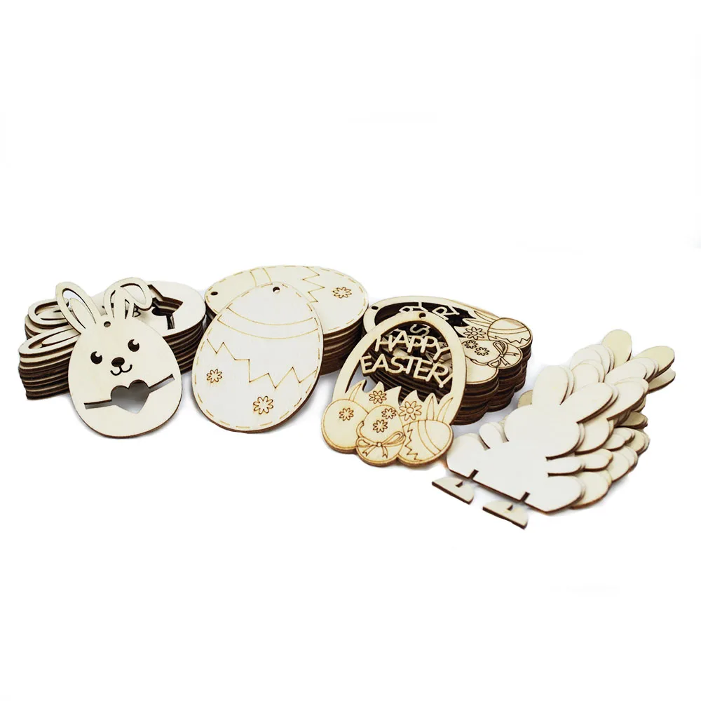 

10 шт., пасхальные украшения для дома в виде яйца кролика