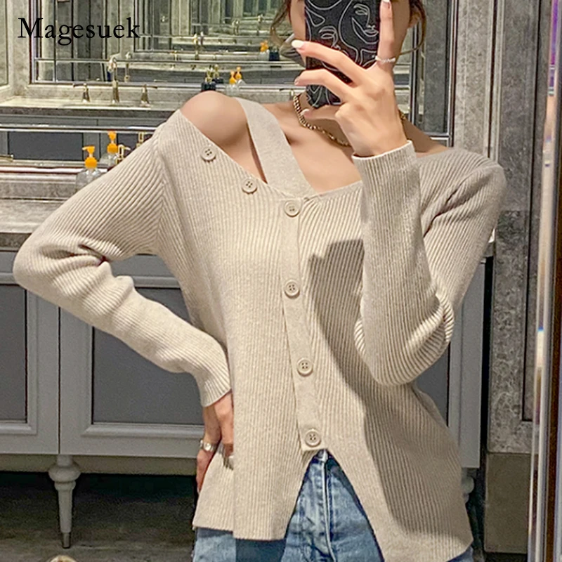 

Sexy Long Sleeve Women Sweater Tops Autumn Winter New Long Sleeve Knitted Sweater Pullover Fashion Knitwear Slim Sweaters 17419