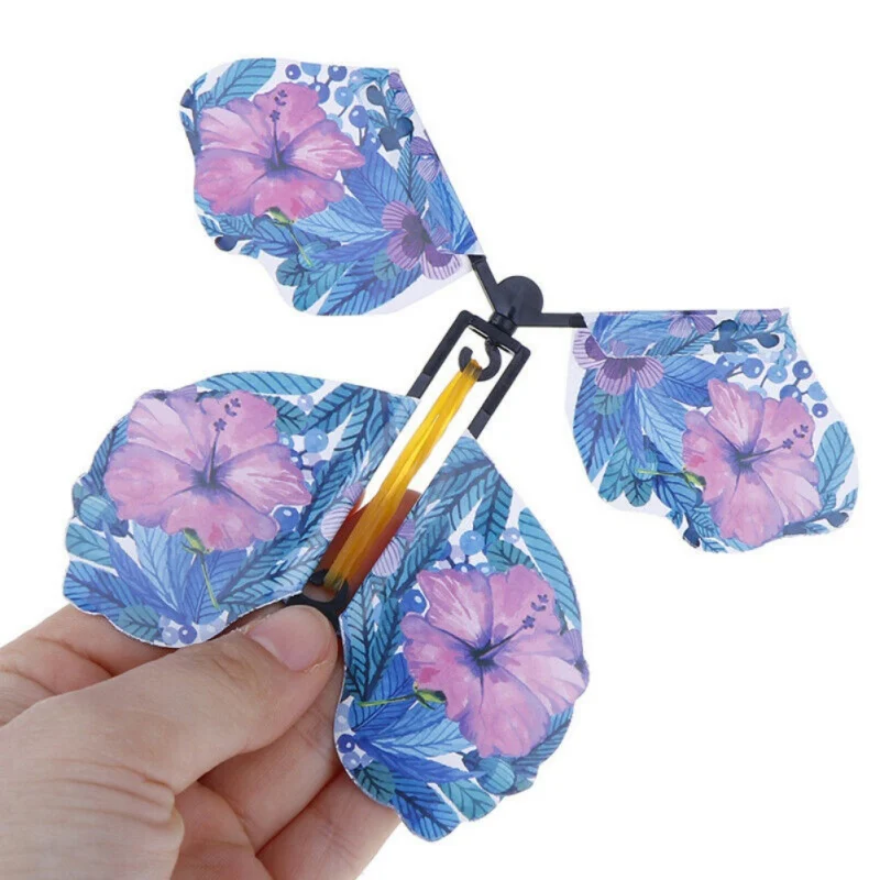 Волшебная бабочка Летающая карта игрушка с пустыми руками Солнечная свадебный