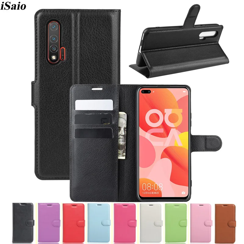 

For Huawei Nova 6 6se 4G Wallet Leather Case Cover for Huawei Nova 6 4g 6se se Flip Mobile Phone Case Bumper Funda TPU Shell