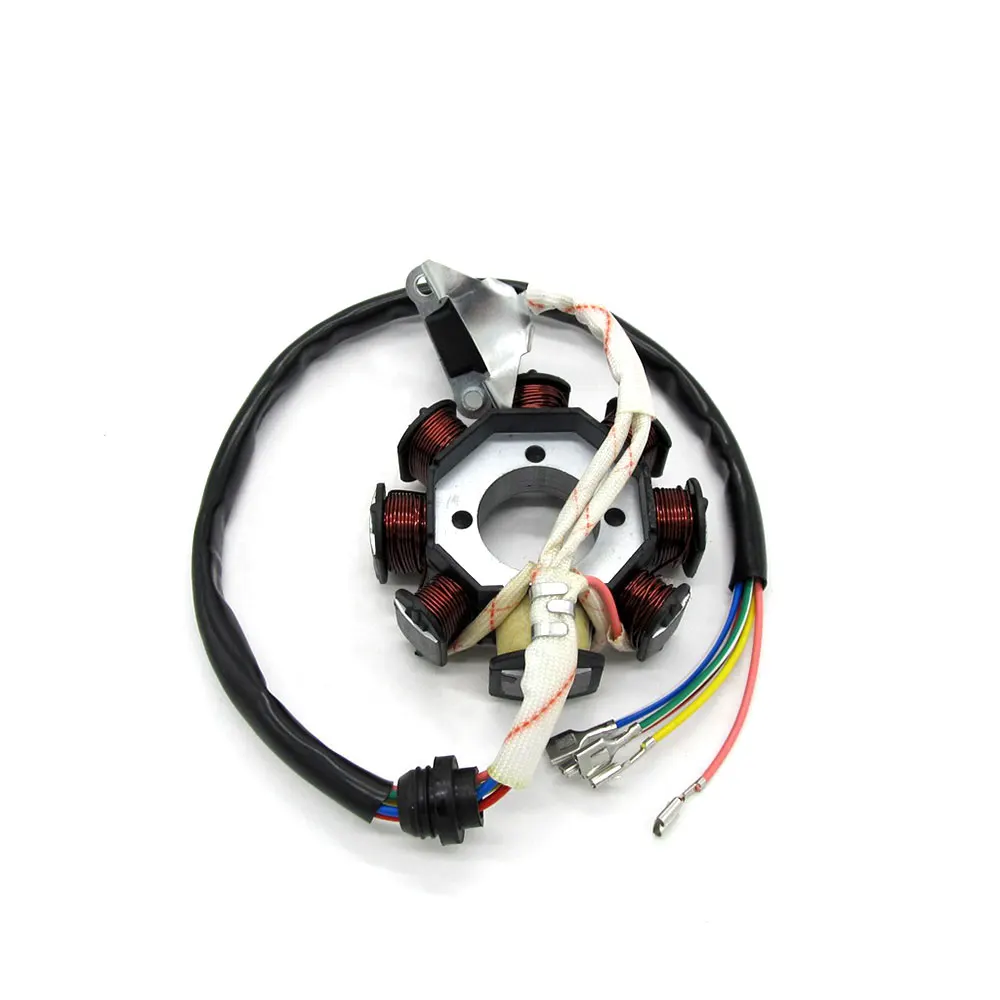 Новый мотоциклетный высококачественный 12 В медный 8 полюсный Магнитный статор