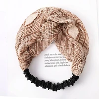 korean version lace hair band europe america headdress simple wide edge short hollow headscarf headband sweet fresh