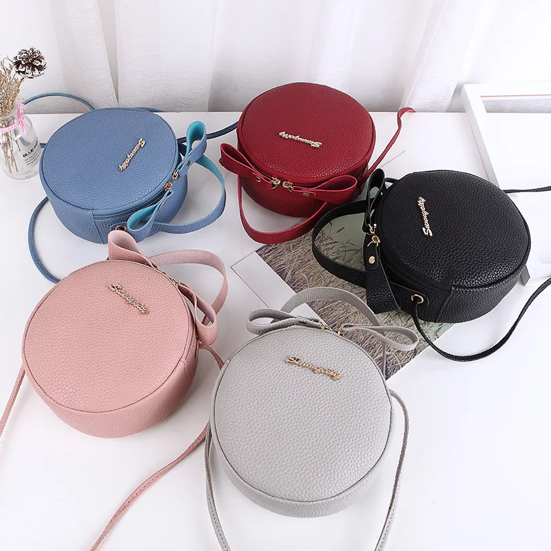 

Mini Small Bag Women's Handbag PU Leather 2020 Fashion New Shoulder Messenger Bags Small Fresh Round Bag Purses and Handbags