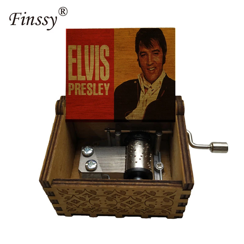 Новинка 2020 Музыкальная шкатулка с надписью Hand rock n king elvis presley не может помочь