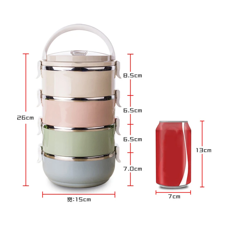 

2020 New Lunch Box Stainless Steel Leakproof Lunch Container With Insulated Bag Food Storage Container Lunch Bag Bolsa Termica