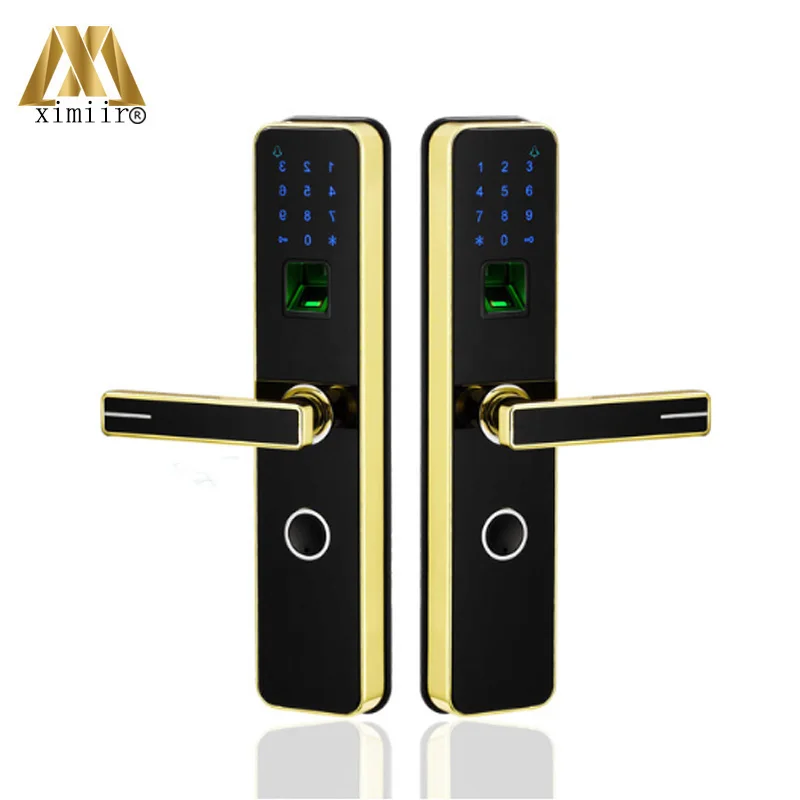 Домашняя безопасность биометрический дверной замок отпечатков пальцев цифровой