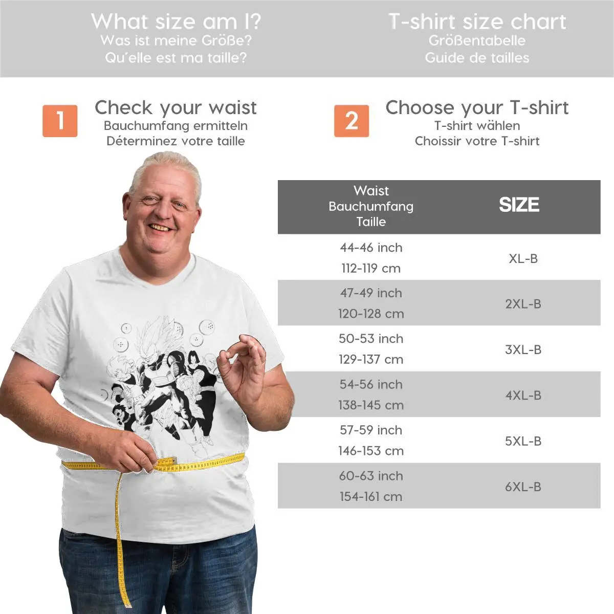 

Anime Fans Son Goku 2 mans T-shirts durability Short sleeveRound neck T-shirt