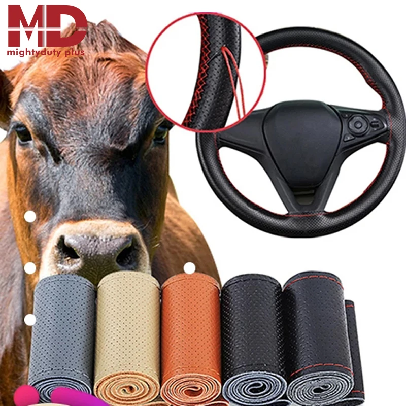 Оплетка на руль кожаный автомобильный чехол сделай сам для руля аксессуары