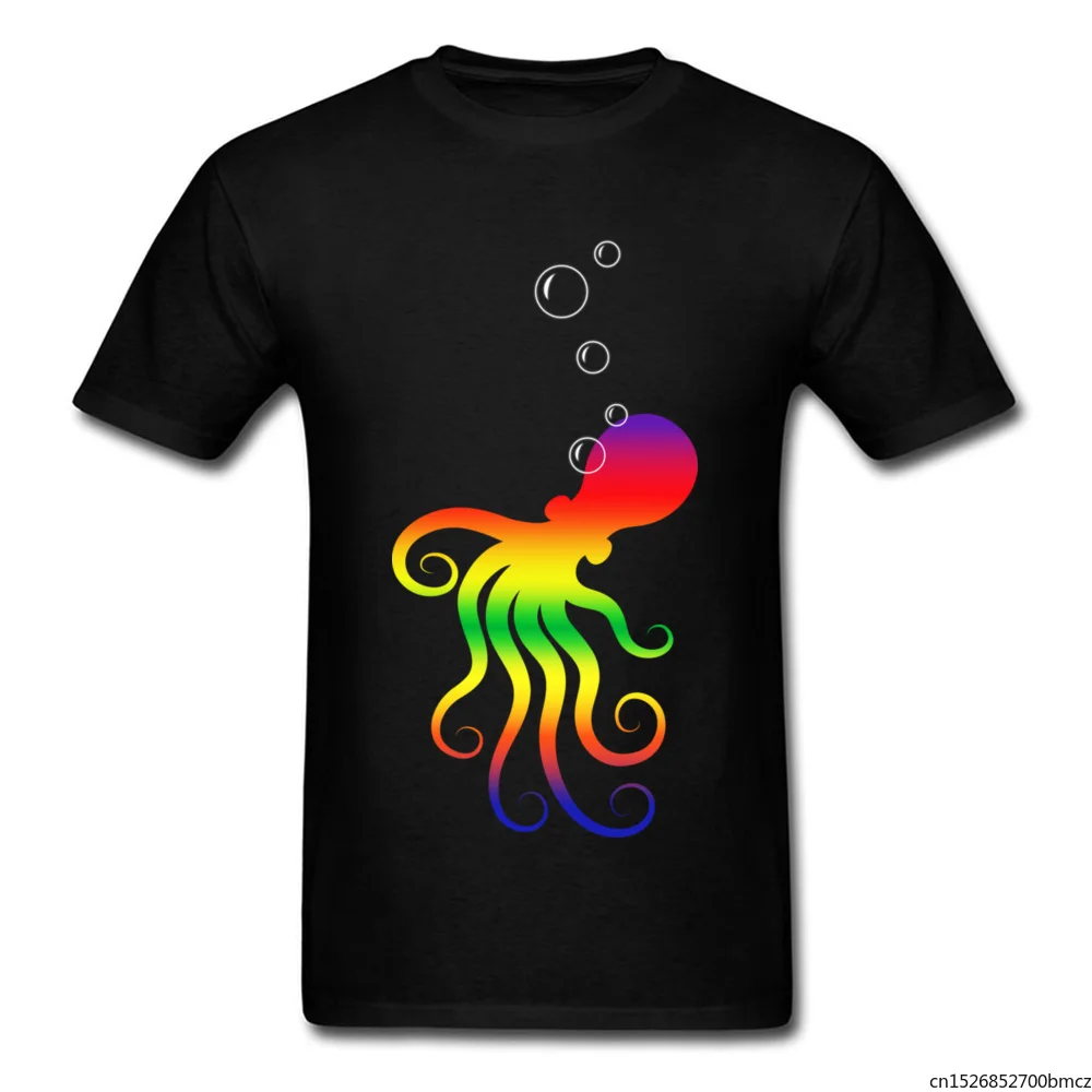 

Colorful Colotopus Normal Summer T Shirt New Design Crew Neck Daily Top Fashion WoWomen T-shirts