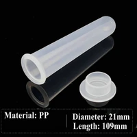 30pcslot 20ml clear plastic centrifuge tube pp microcentrifuge round bottomed with flat socket cap test sample vials