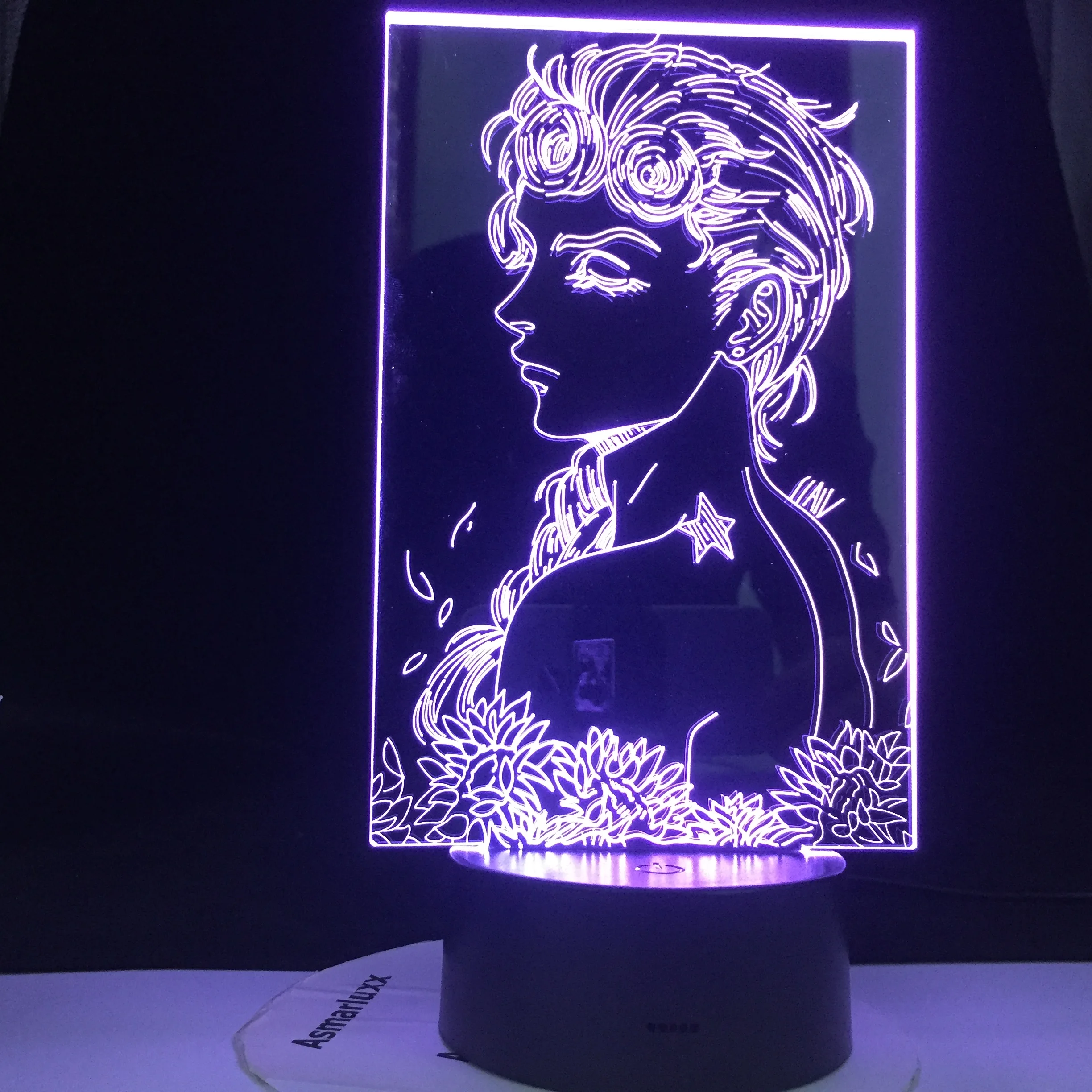 

JoJo's Bizarre Adventure Art Gadget Touch Sensor Colorful Nightlight for Room Decor 3d Lamp Jojo Led Night Light Anime Figure
