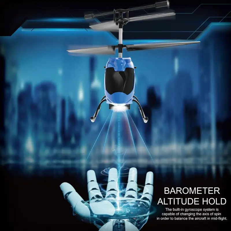 Дрон-вертолет T3LA 3 5 каналов устойчивый к падению светодиодный пульт