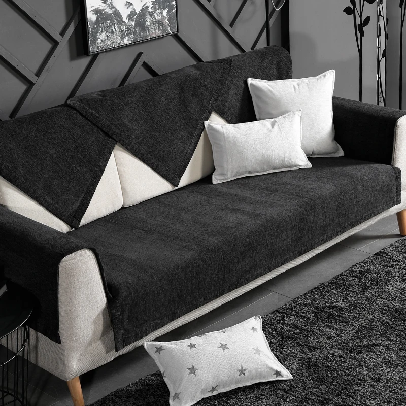 2020 Новые Креативные черно-белые чехлы для диванов декоративные Нескользящие